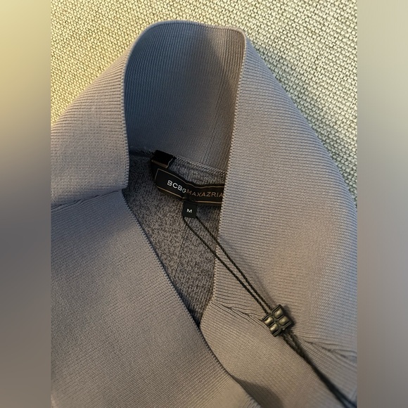 NWT BCBGMaxAzria Black Grey Gradient Ombre Bandage Stretch Mini Skirt Size M - Picture 5 of 5